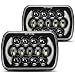 SPL 105W Brightest 5''x7''/7''x'6'' Projector Cree Led Headlights with DRL for Jeep Wrangler YJ Cherokee XJ H6054 H5054 H6054LL 69822 6052 6053 Toyota Pickup(Black Pair)
