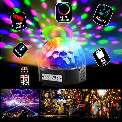 Z·Bling Bluetooth Disco Ball Lights,9 Kleuren LED Party Lights DJ Geluid Geactiveerde Roterende Lichten Draadloze Telefoon Verbinding Met Bluetooth Speaker MP3 Play En Afstandsbediening Voor Thuis KTV Bruiloft - Image 3