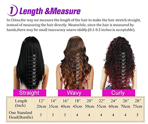 A2ZWIG 9A Unprocessed Brazilian Virgin Body Wave Remy Human Hair Extensions Weaves Wefts 3 Bundles 300 Grams (10 12 14 Inch)