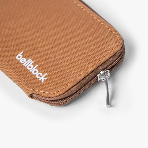 Image of Bellblock Canvas Card Holder Wallet for Man /Women | Upto 15 Cards, Folded Cash & Coins | Coin Pouch | Credit /Debit Card Holder for Men /Women | Gift for man /Woman | Mustard