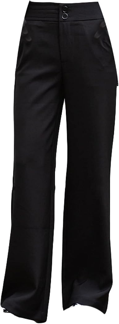 Amazon.com: NOMIMAS Pantalones palazzo elegantes para mujer, para el  trabajo, pantalones de talle alto, ajuste relajado, pantalones rectos de  pierna recta, ropa de oficina : Ropa, Zapatos y Joyería