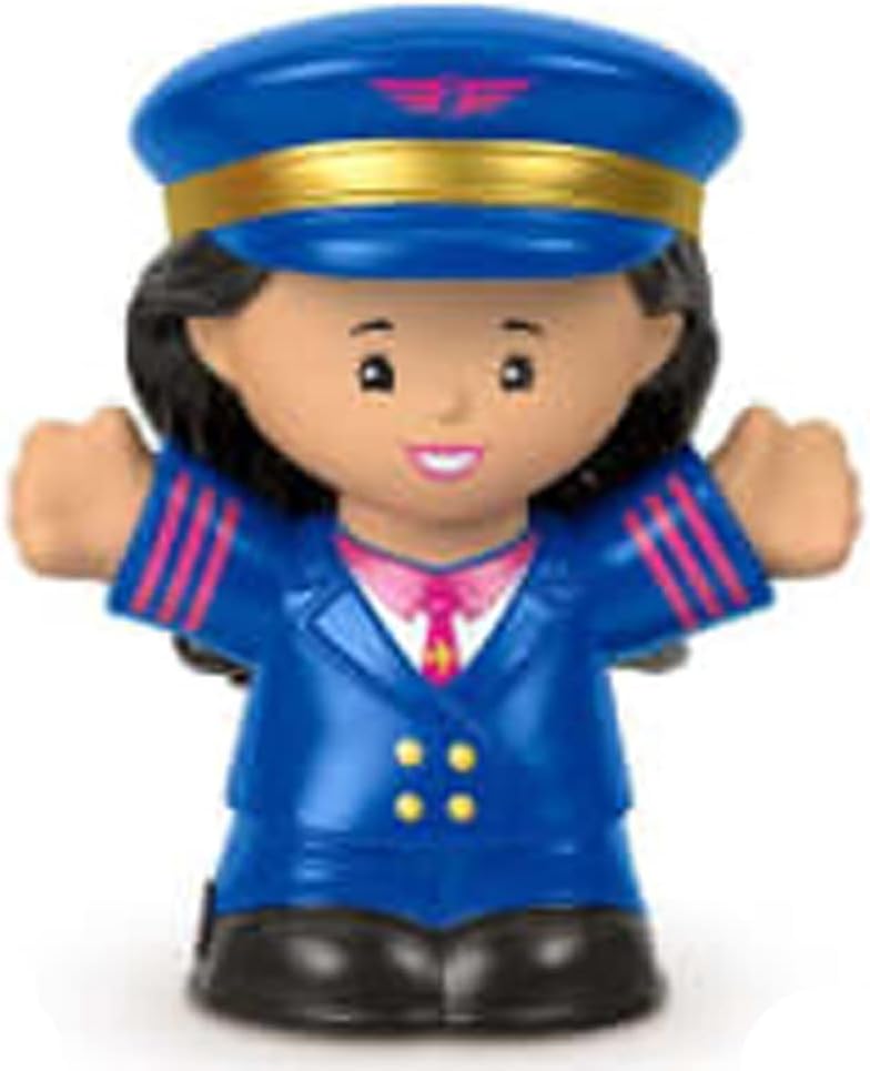 Little People Replacement Part for Fisher-Price Inspired by Barbie You Can Be Anything Playset HCF58 - Replacement Female Airline Pilot Figure
