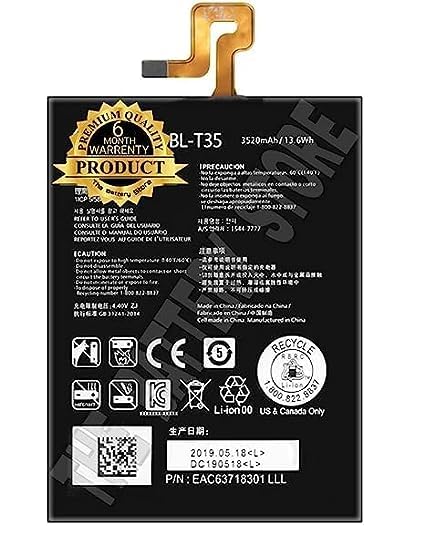 Image of THE BATTERY STORE Original BL-T35 Battery for Google Pixel 2 XL GA00136-IN / G011C LG Battery with 6 Months Warranty** (H218)