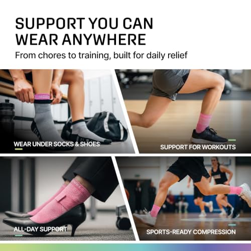 Image of Modvel Foot & Ankle Brace Socks with Adjustable Support Strap - Compression Sleeve for Sprained Ankle, Plantar Fasciitis Relief Tendonitis & Arthritis, Stabilizing Foot & Ankle Support for Women & Men