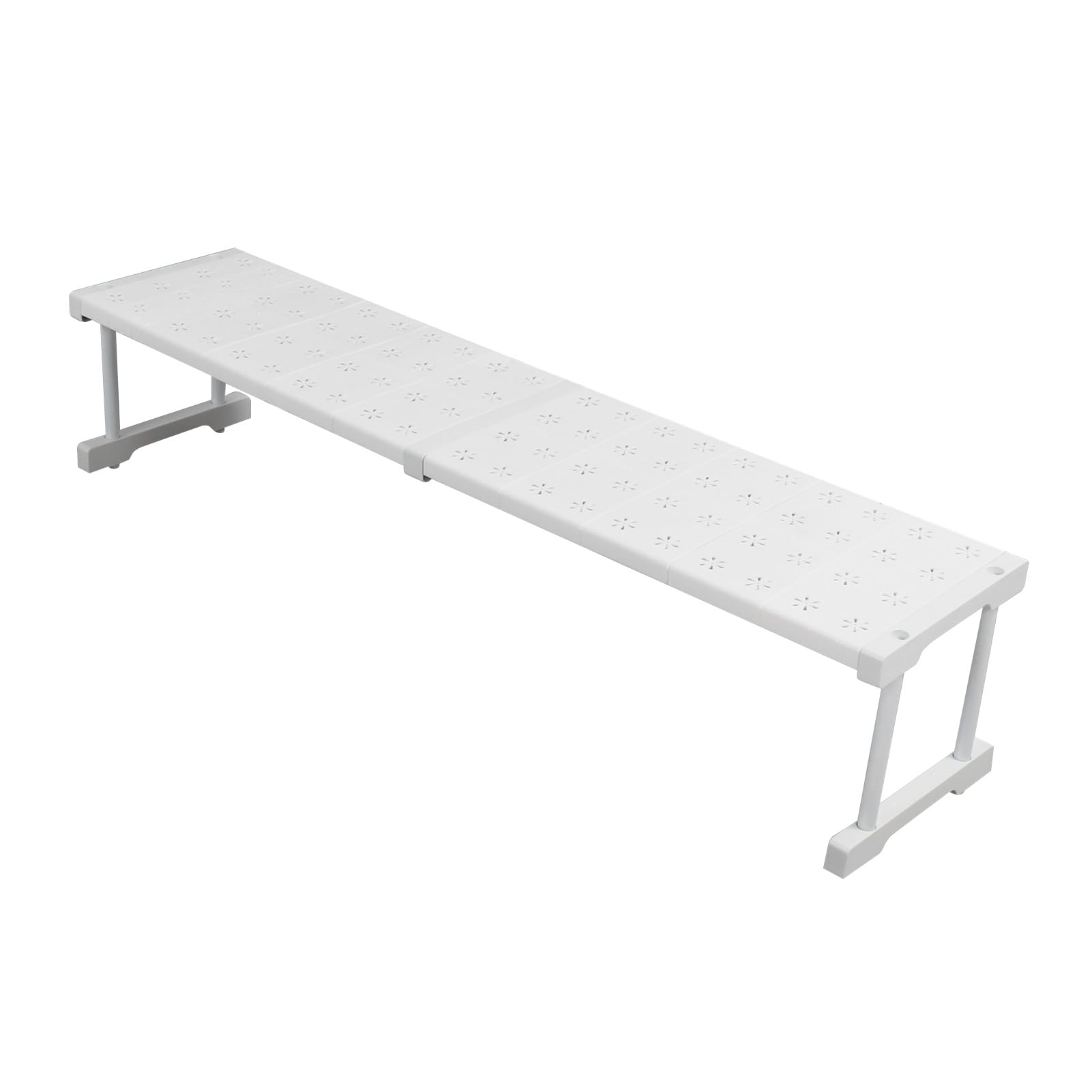 Schrankregal-Organizer, Verstellbares, Platzsparendes Kleiderschrank-Spannregal, Geeignet für Schränke, Kleiderschränke und Waschbecken, 24 cm X 22 cm (Länge 87–108 cm)