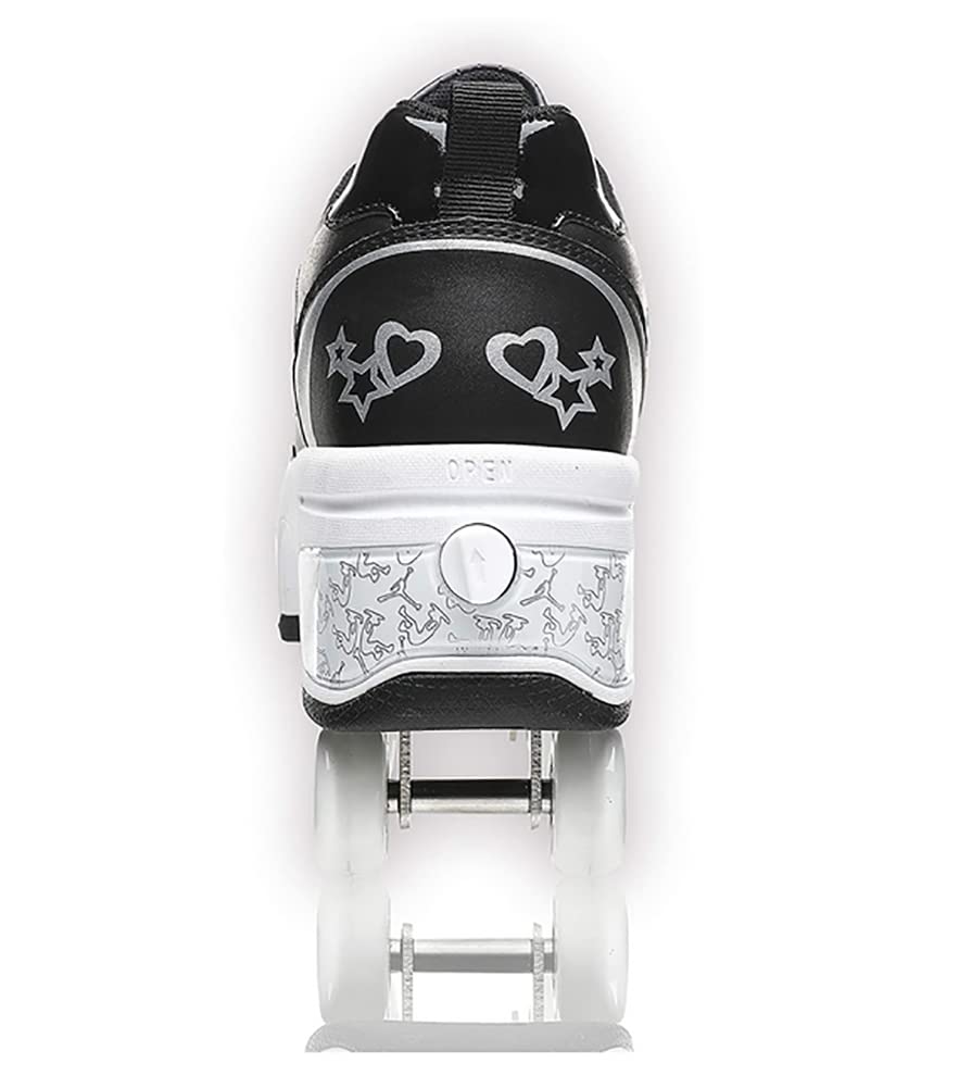 Scarpe con rotelle, pattini a rotelle, skateboard, scarpe per bambini con rotelle, scarpe da pattinaggio, scarpe da ginnastica con ruote per ragazze e donne