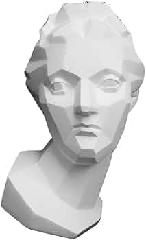 Amazon.co.jp: 石膏像 M－415 ダイアナ半面（面取り） H