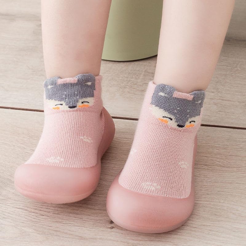 2 Pairs Baby Sock Shoes Boys Girls Non Slip Soft Rubber Sole Sneakers Toddler Infant Slip On Slippers First Walking Shoes - Image 6