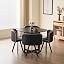 Black Table + 4 Black Chairs