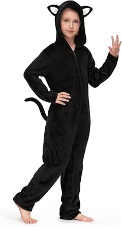 Kinderonesie met capuchon - Warme jongens en meisjes jumpsuit 1-12 jaar
