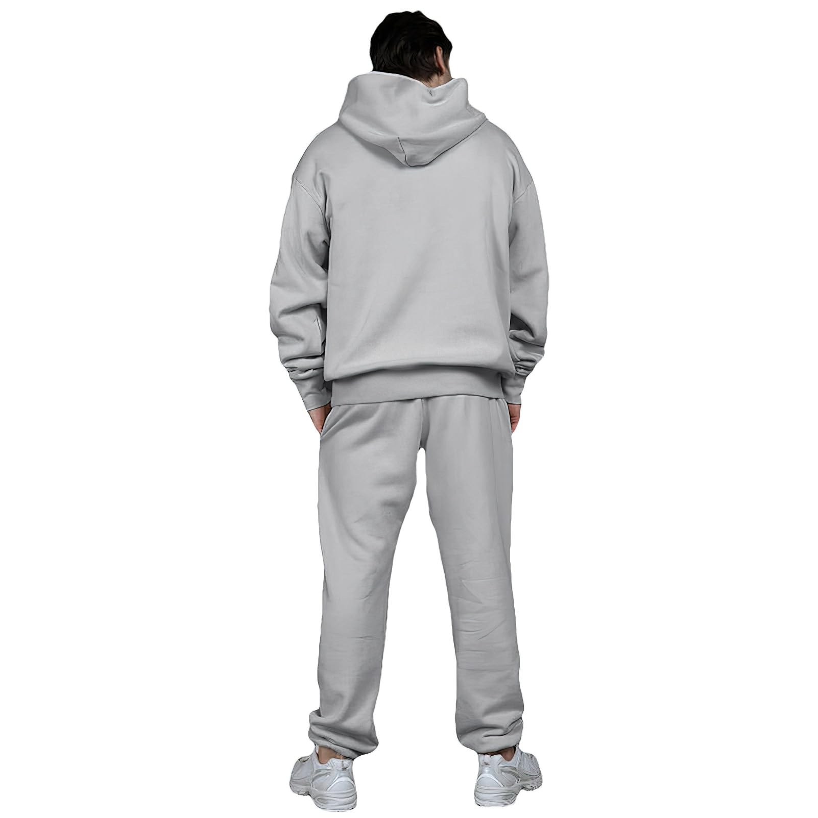 Momuk Tuta da Ginnastica Sweatsuits Sets 2 Piece per le Donne Felpa con Cappuccio in Pile per Uomo Set di Abiti da Salotto con Tasche