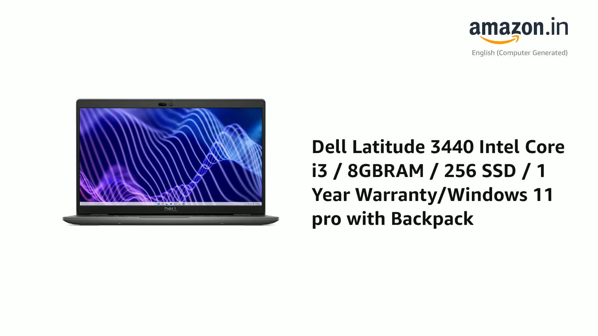 Dell Latitude 3440 Intel Core i3 / 8GBRAM / 256 SSD / 1 Year