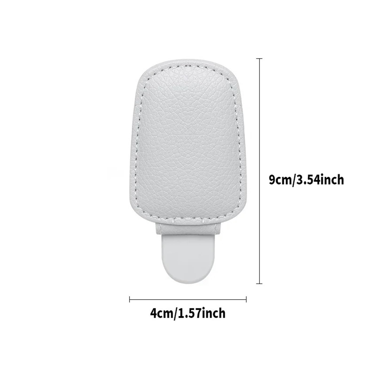 Soportes para Gafas De Coche Clip Magnético Piel Sintética para En La Visera del Organizador para Tarjetas Y Billetes 1 Ud Estuche para Gafas De Sol Coche(Black)