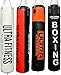 ULTRA FITNESS Heavy Filled 0,9 m, 1,2 m, 1,5 m, boxe MMA Training con catena (nero e rosso, 0,9 m)