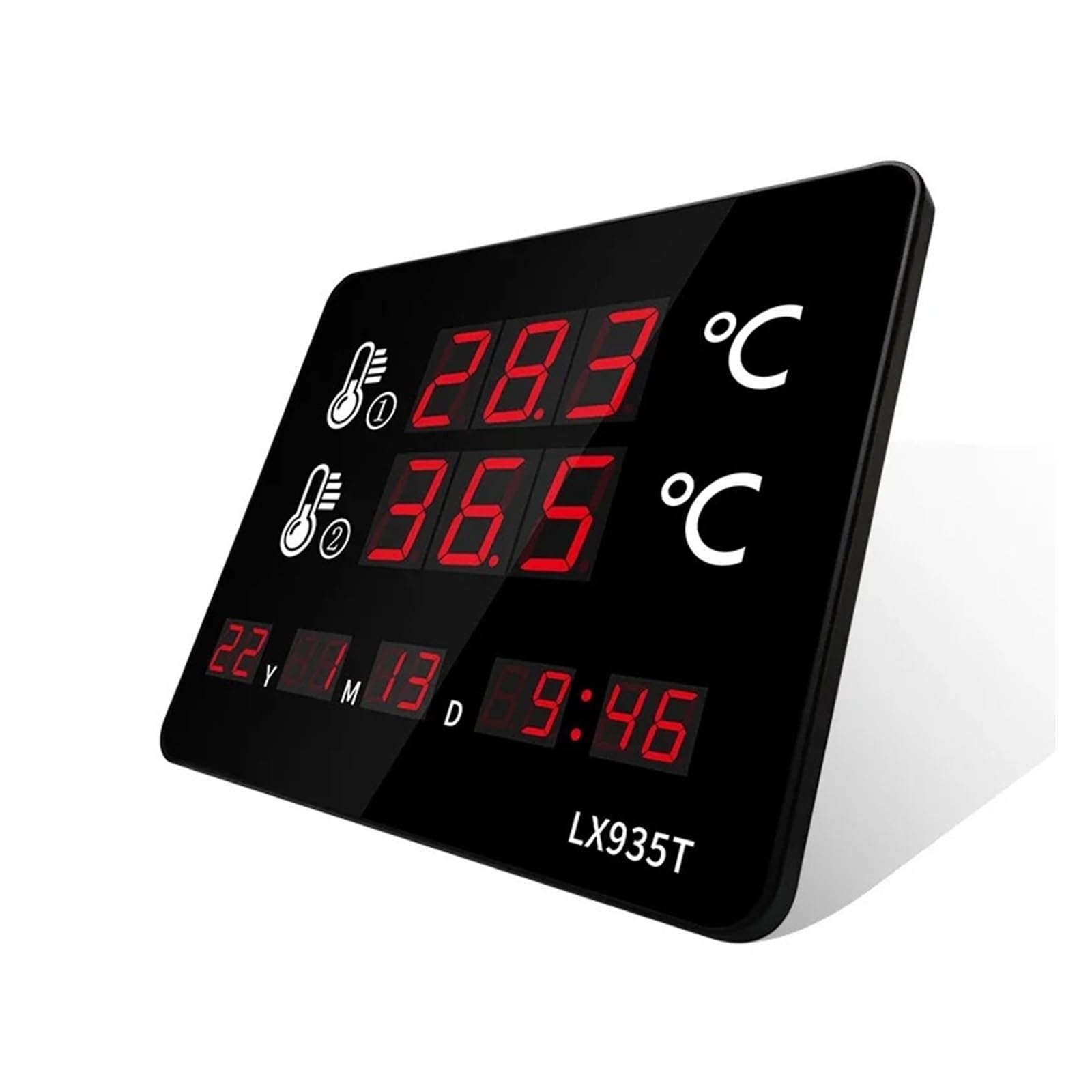Termometr Basenowy Cyfrowy Termometr Z Podwójnym Wyświetlaczem Temperatury, Odporny Na Wysokie Temperatury, Odpowiedni Do Basenów I Saun łAtwy W UżYciu(LX935T-A)