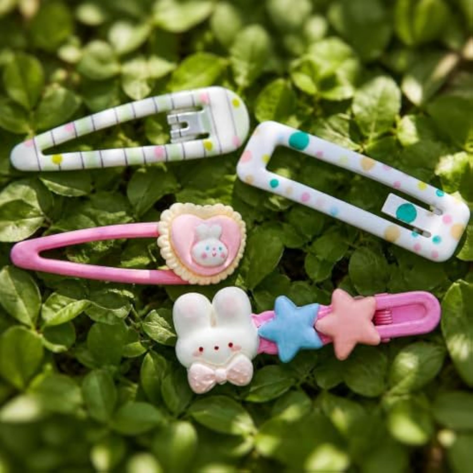 Dopamine Color Star Hair Clips for Girls