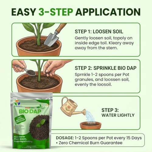 Image of Bio Dap Organic Fertilizers for Plants 3kg, Granules | Organic Plant Fertilizer & Food, Faster Root Growth, Healthy Flowering & Fruiting | Indoor & Outdoor, Home & Garden, Vegetable