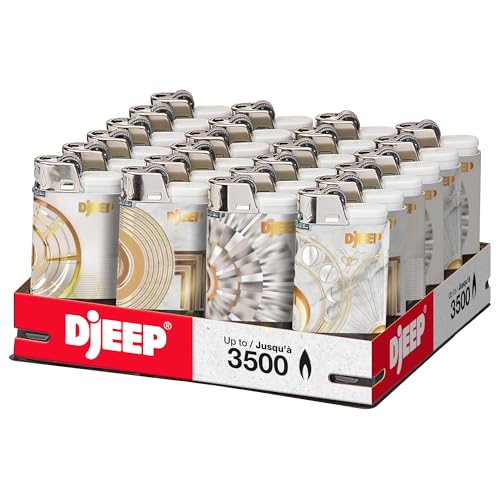 DJEEP Encendedores Pocket Elegantes Texturizados Metalizados 24 unidades