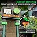 RESTMO 2 Zone Sprinkler Timer, Programmable Water Timer for Garden Hose, Automatic Control | Manual ON/Off | Rain Delay for Outdoor Faucet, Drip Irrigation and Lawn Watering System