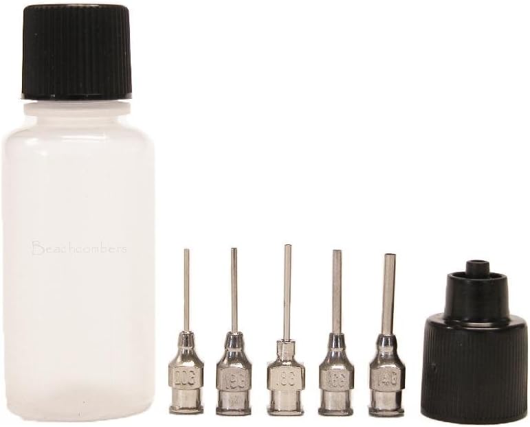 Soft Squeeze Art Craft Applicator Dispensing Syringe Bottles for Jagua Ink Glue, Henna, Paste, Paint