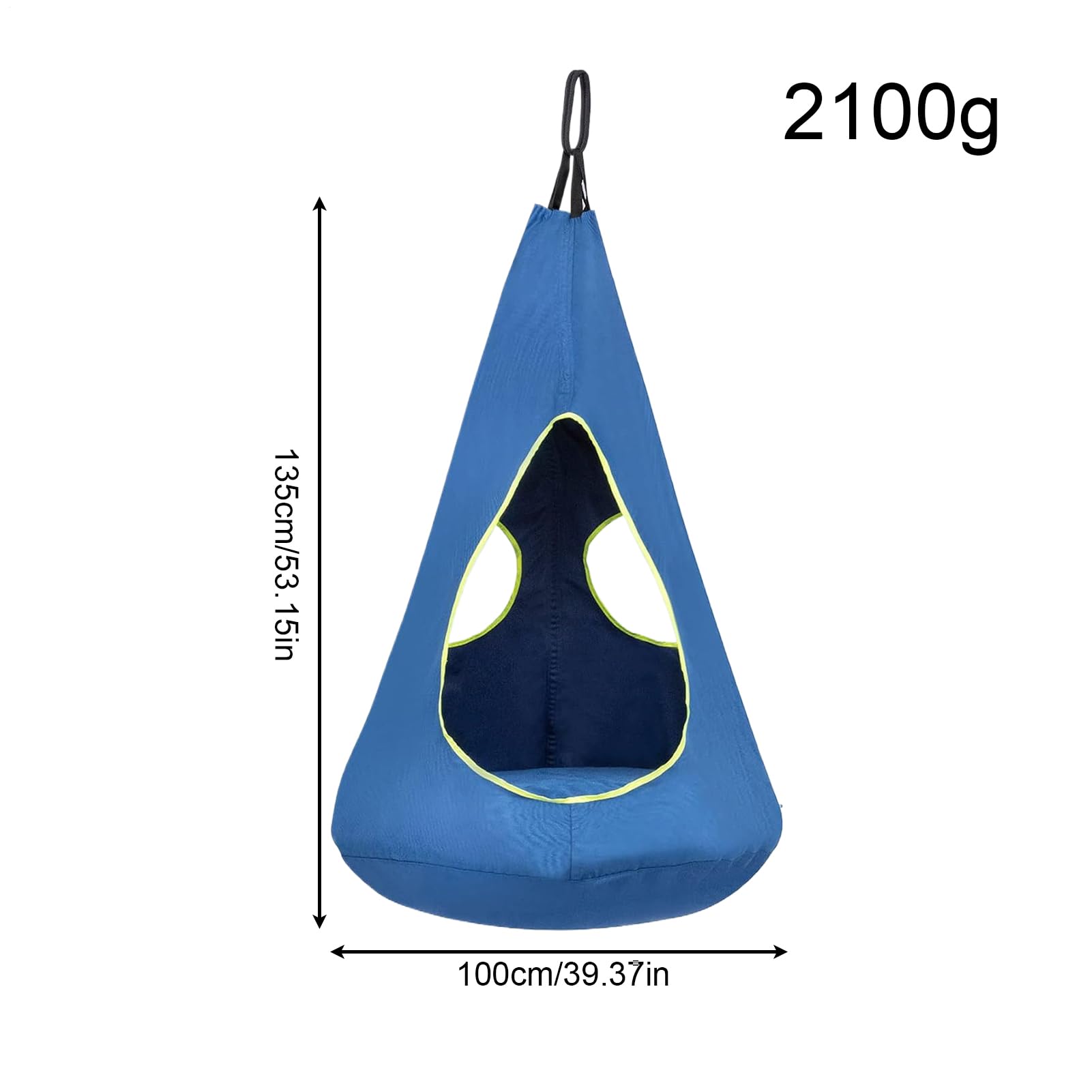 Hamac Balancelle – Avec Coussin MAX 150 kg Multifonction Réglable Confortable | Hamac Nid Intérieur/Extérieur pour Jeunes | Pour Salon Jardin Terrasse Balcon Pelouse Chambre