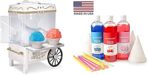 Nostalgia SCM502 Máquina para hacer conos de nieve vintage