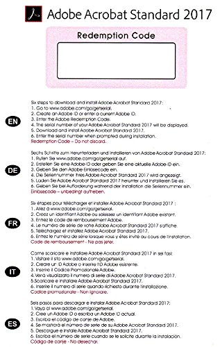 Preisvergleich Produktbild Adobe Acrobat Std.DC 2017 Windows OEM / PKC