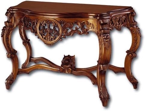 Laurel Crown Rococo Console Table with Grape Details