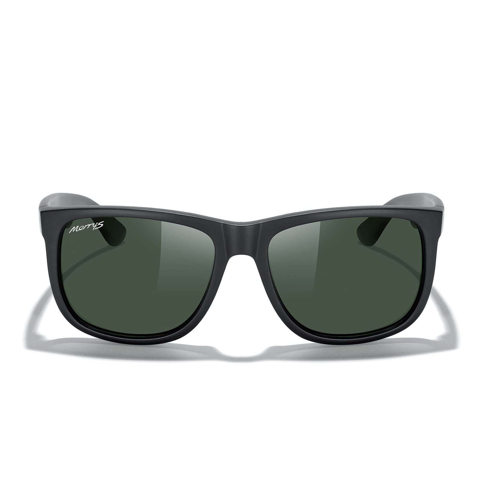 MERRY'S Men's Rectangular Polarized Sunglasses UV400 Protection for Driving Fishing Hiking Golf Outdoor Sport Glasses S8165