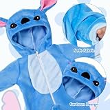 Baby Doll Clothes for 14-18 Inch Baby Doll, Couple Doll Clothes Outfits with 2 Clothes and 2 Socks, Blue Pink Doll Clothes for 35-45 cm New Baby Dolls Girls Birthday - Image 4