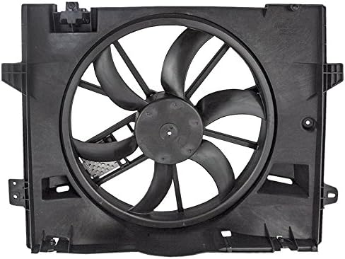 Brock Replacement Radiator Cooling Fan Motor Assembly with Control Module Compatible with 2006-2011 Crown Victoria Town Car Grand Marquis 8W1Z 8C607 C