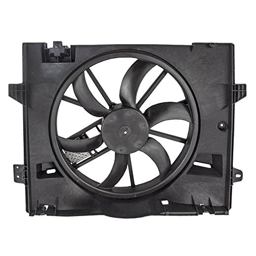 Brock Replacement Radiator Cooling Fan Motor Assembly with Control Module Compatible with 2006-2011 Crown Victoria Town Car Grand Marquis 8W1Z 8C607 C