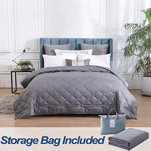 JOLLYVOGUE Weighted Blanket King Size(25lbs,88x104Inches),Queen or King Size Bed Adult Weighted Blanket