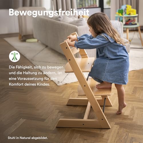 Tripp Trapp Stuhl von Stokke, Soft Mint – Verstellbarer, anpassbarer Stuhl für Kleinkinder, Kinder & Erwachsene – Praktisch, bequem & ergonomisch – Klassisches Design