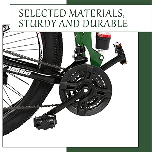 Deyiou High Carbon Steel Mountain Bike - Adjustable Cycling Bike 21 Speed Full Suspension Road Bike For 5-6Ft Men Women #TOP4