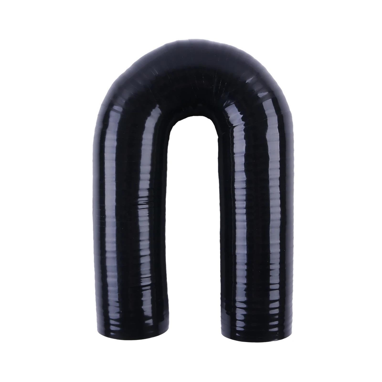 180-Grad-Silikonbogen, ID 12–51 Mm, Schwarz
