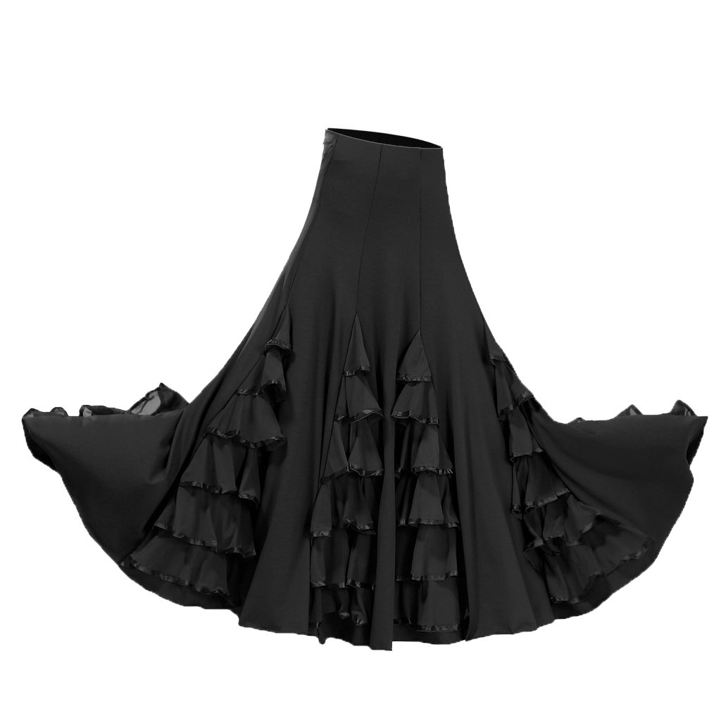Sharplace Jupe Flamenco Ballroom Danse Robe Jupe Vêtement Déguisment Femme Fille