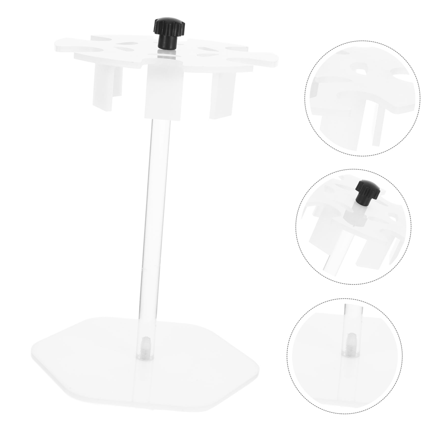 Ciieeo Supporto Per Pipette Da Laboratorio in Acrilico Postazione Di Lavoro Portatile Robusto Porta Pipette Base Rotonda e Fessure Per Ampia Capacità Di Stoccaggio