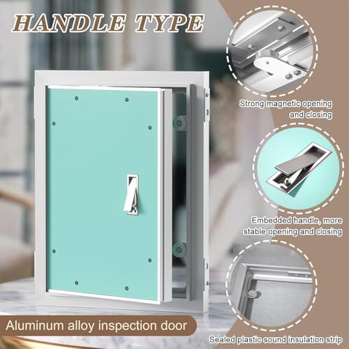 Malowany panel dostępu do płyt kartonowo-gipsowych, ukryte drzwi inspekcyjne do kanalizacji, dopasowane, ukryte drzwi na ścianę i sufit, 450 x 650 mm