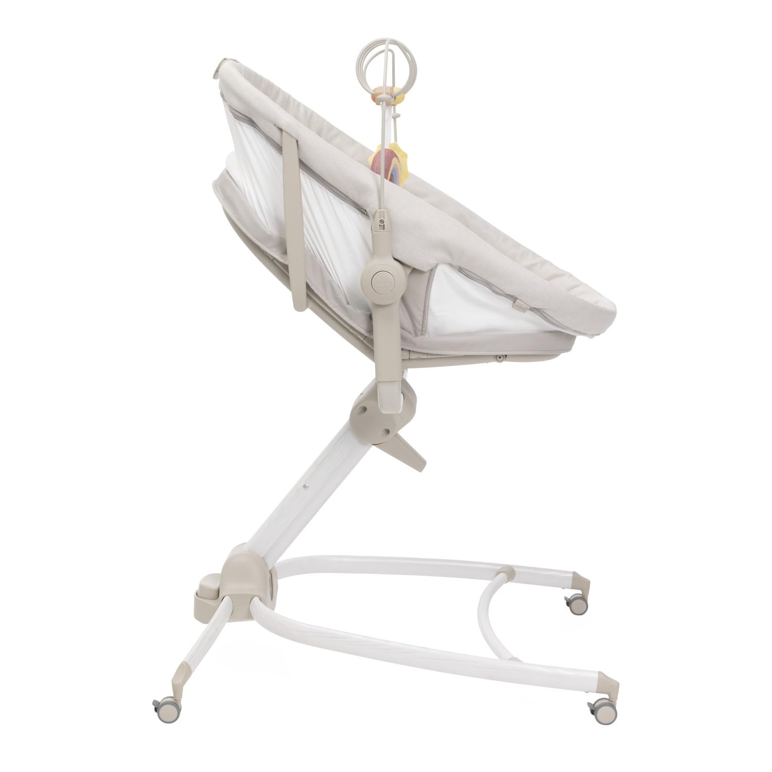 Chicco Baby Hug 4in1 Armonia, Culla, Sdraietta, Seggiolone e Sedia da Tavolo 0-36 Mesi, Altezza Regolabile a Pedale, Barra Gioco e Tessuto a Rete per Circolazione Aria, Soluzione Salvaspazio