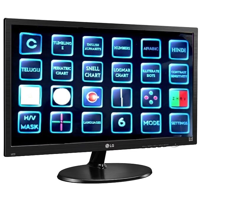 LED Vision Chart 18.5 inch (LG Screen) Visual Acuity Chart