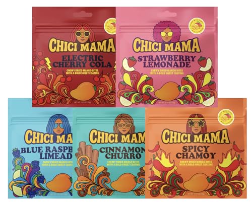 Chici Mama Chewy Mango Bites Variety Pack – 5 Flavors | Made with Real Mango | Fun, Juicy...
