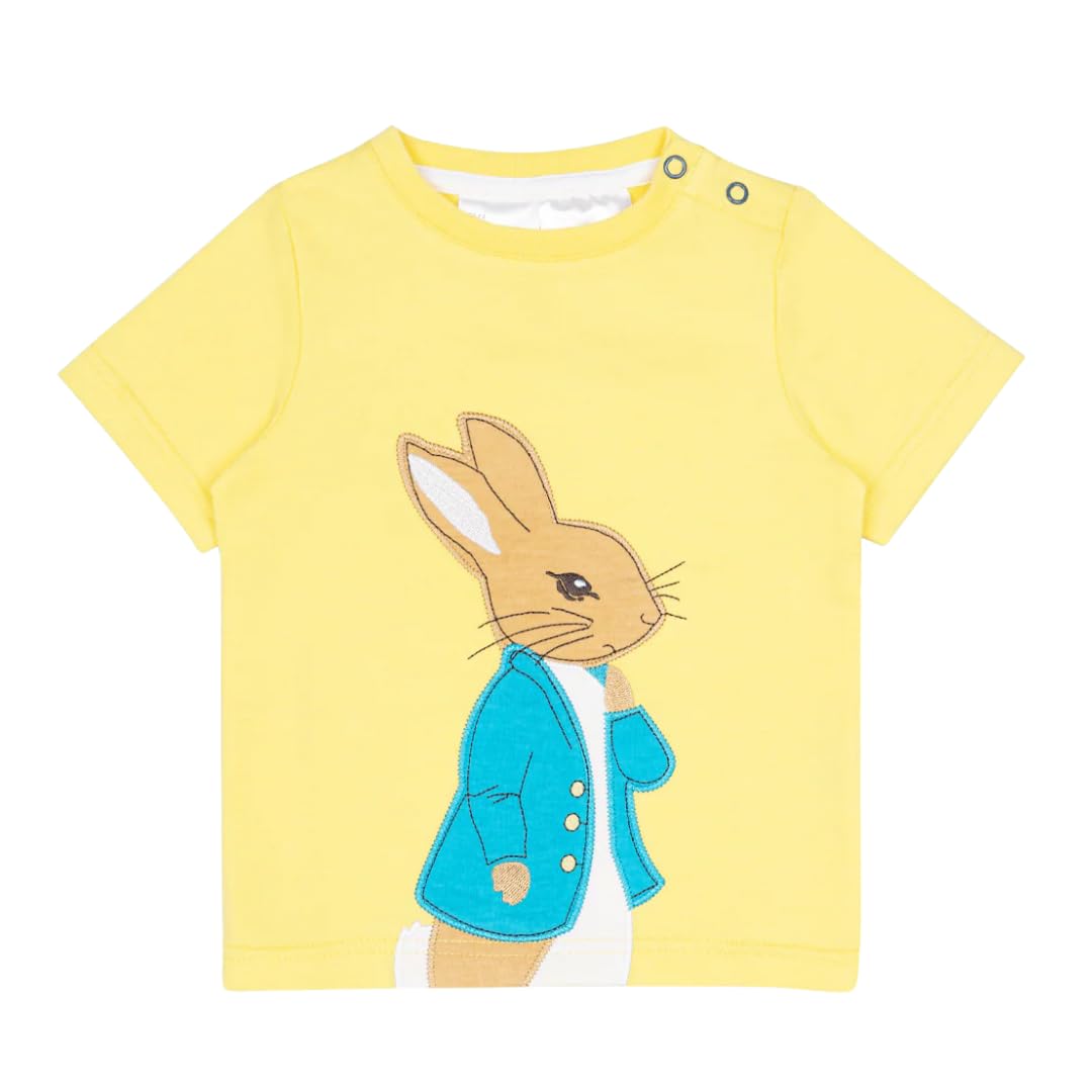 Blade & Rose | Peter Rabbit™ in The Garden Tee | Unisex Summer Clothes for Babies & Toddlers | 6-12 Months Yellow