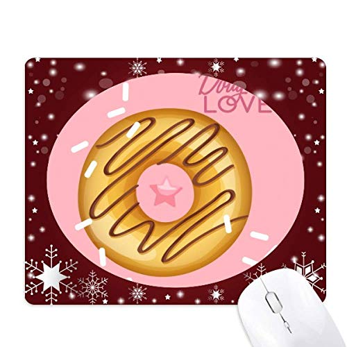 Tapis de souris beignet flocon de neige anti-fatigue pour le poignet