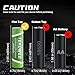 TEKOWEE 4 Pack 3.7V Rechargeable Battery Flat Top 3000mAh for Headlamp, LED Flashlight, Fans, Cameras, Toys, Radios, Surveillance Devices