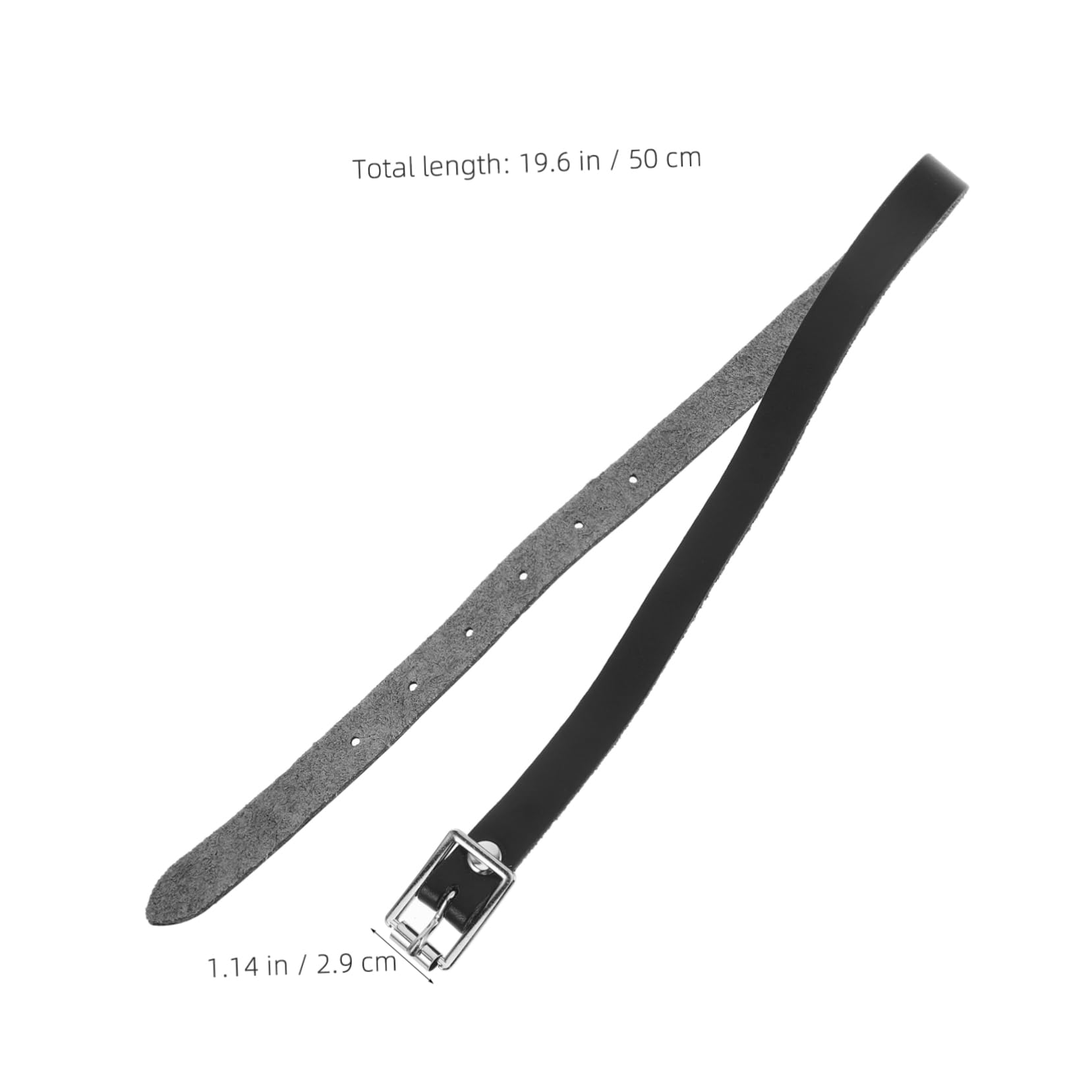 BESTonZON Long Shank Boot Spurs with PU Coating Durable Stainless Steel Straps for Cowboy Boots for Equestrian Training and Riding Suitable for Men and Women Black