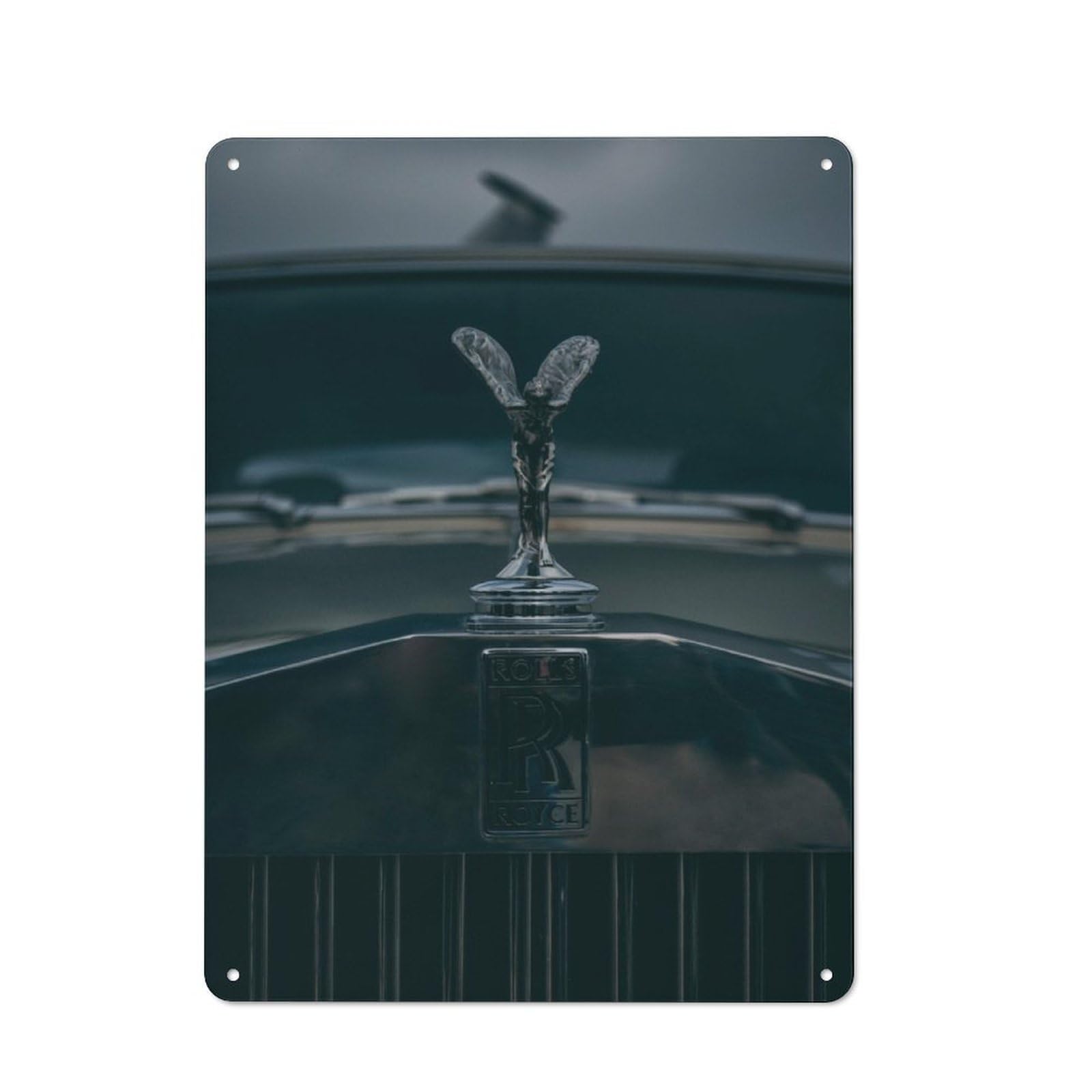 Junmoney Spirit Of Ecstasy Modern Retro Metal Wall Art Sign 40X30cm, Studio Wall Art For Modern Home, Workshop, Office Or Cafe