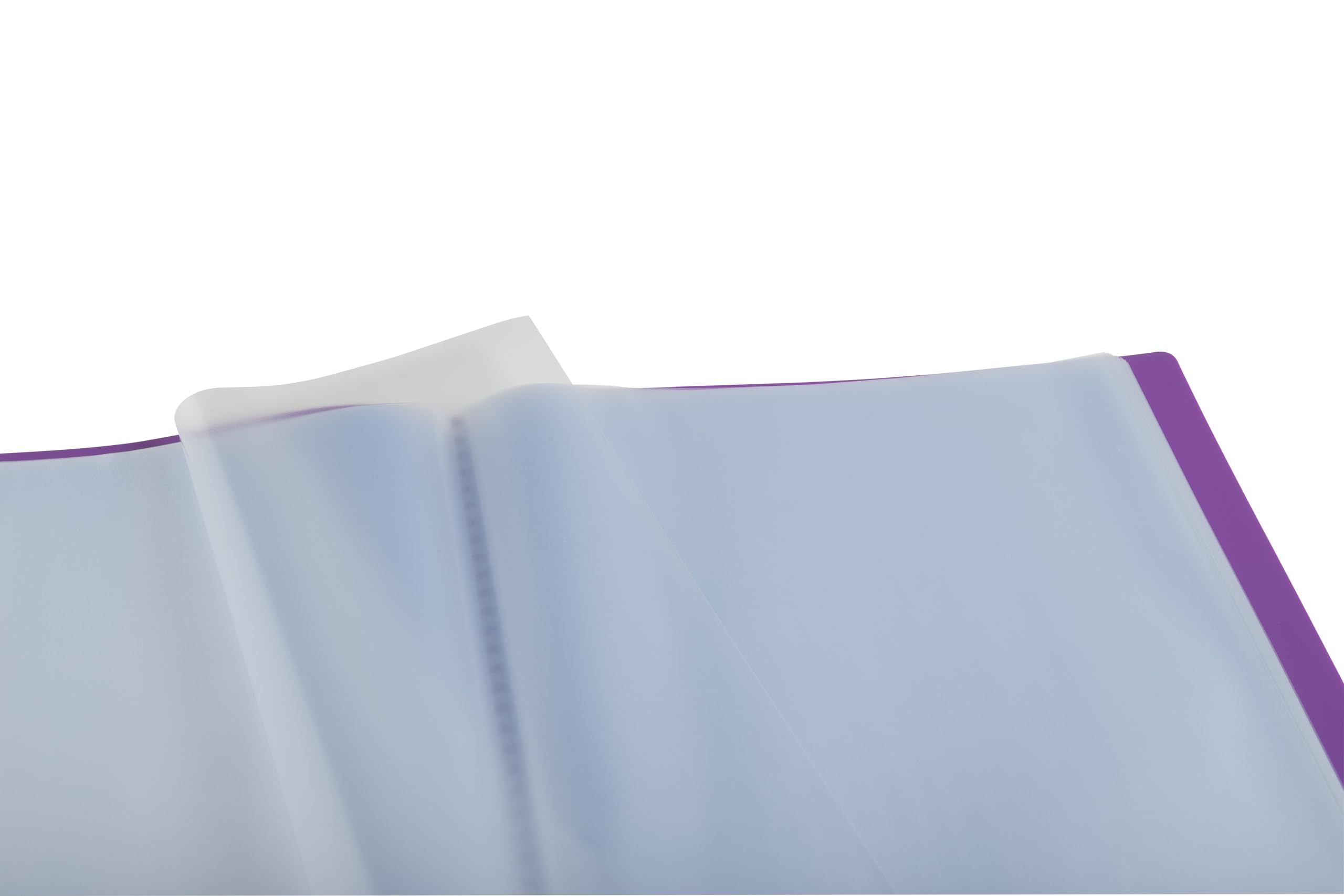 Exacompta - Réf. 8520E - Carton de 20 Protèges-documents OPAK - 20 pochettes grainées antireflet - 40 vues - pour format A4 - dimensions 24 x 32 cm - couverture en polypro souple - couleurs assorties