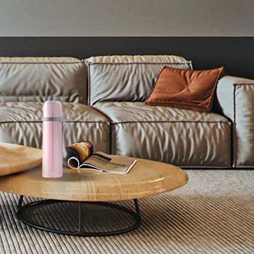 Thermos Cup Coffee Thermos Bottle Coffee Mugstainless Steel Cup Vacuum Insulated Cup Keep Drinks Hot Or Cold (Pink, 22) #TOP6