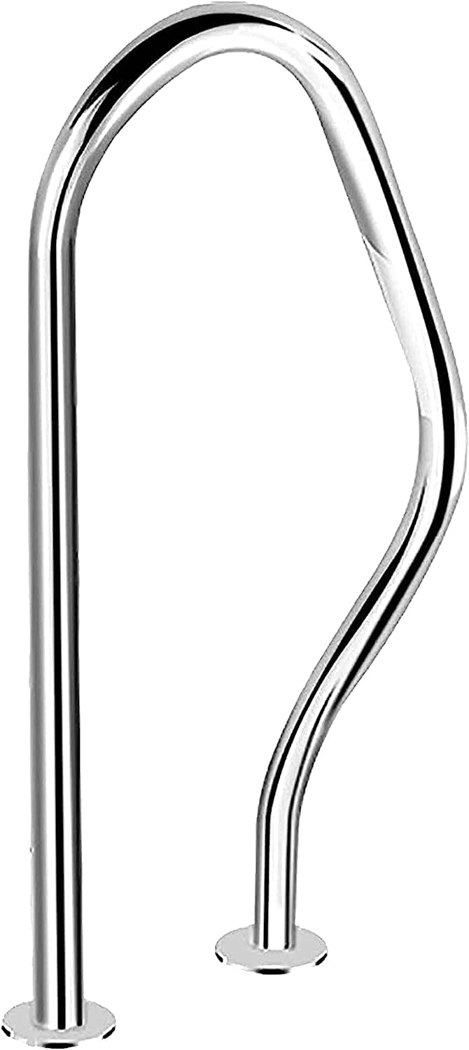 Rambardes de Piscine, en Acier Inoxydable 304, adaptées aux Parcs Aquatiques et aux spas, offrant des Prises sûres et Une Installation Facile (épaisseur : 1,2 mm).
